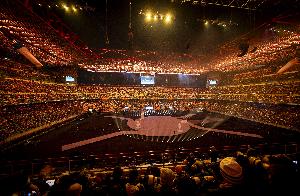 【冬奥会开幕式实时图集】：表演正在进行，静待中国代表团出场